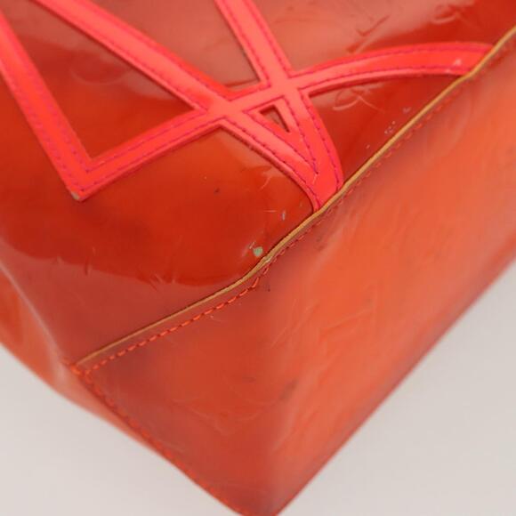 LOUIS VUITTON Monogram Vernis Fluo Reade PM Bag Pink Orange M91903 - Picture 16 of 16